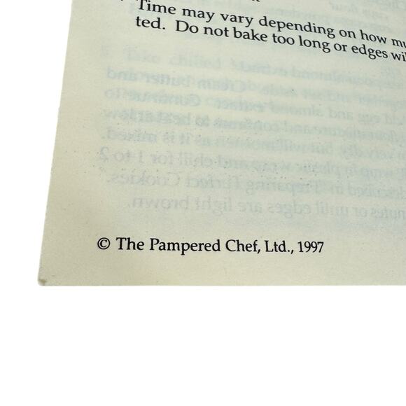 Pampered Chef Vintage 1997 Seasons Of The Heart Clay Cookie Mold - Picture 5 of 5